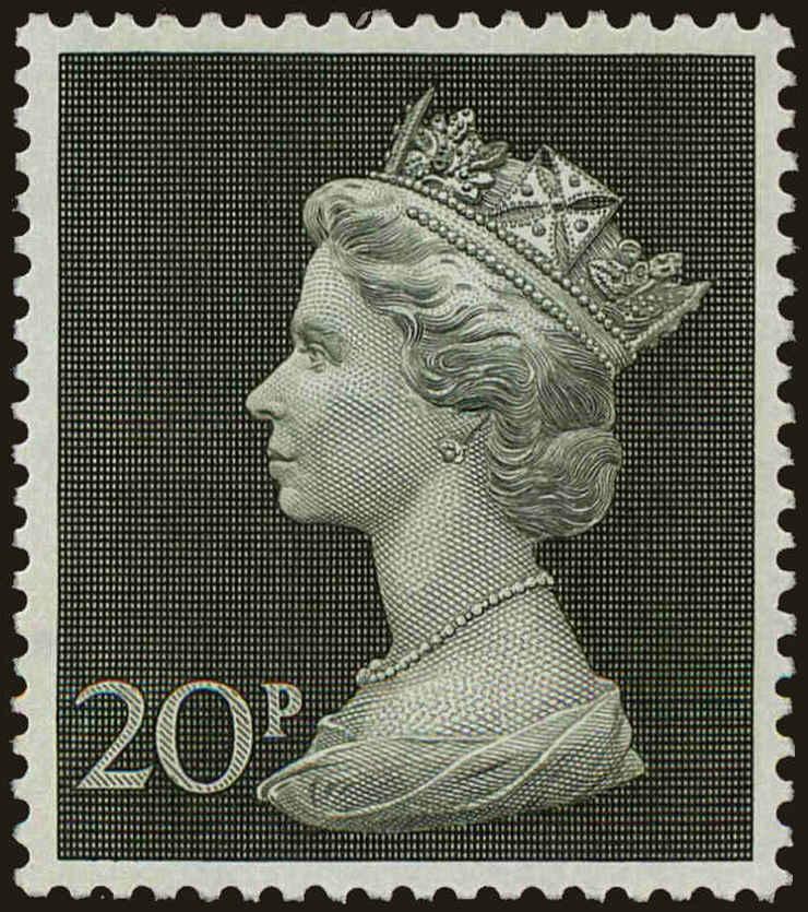 Front view of Great Britain MH166 collectors stamp