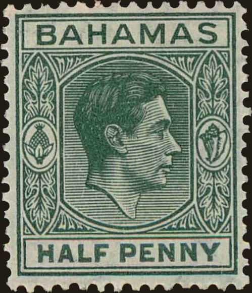 Front view of Bahamas 100 collectors stamp