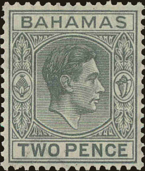 Front view of Bahamas 103 collectors stamp