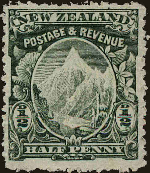 Front view of New Zealand 107 collectors stamp