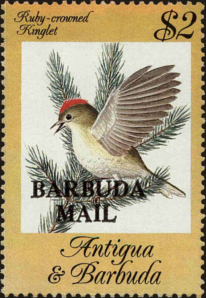 Front view of Barbuda 662 collectors stamp