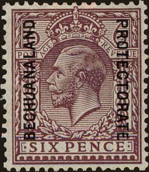 Front view of Bechuanaland Protectorate 103a collectors stamp