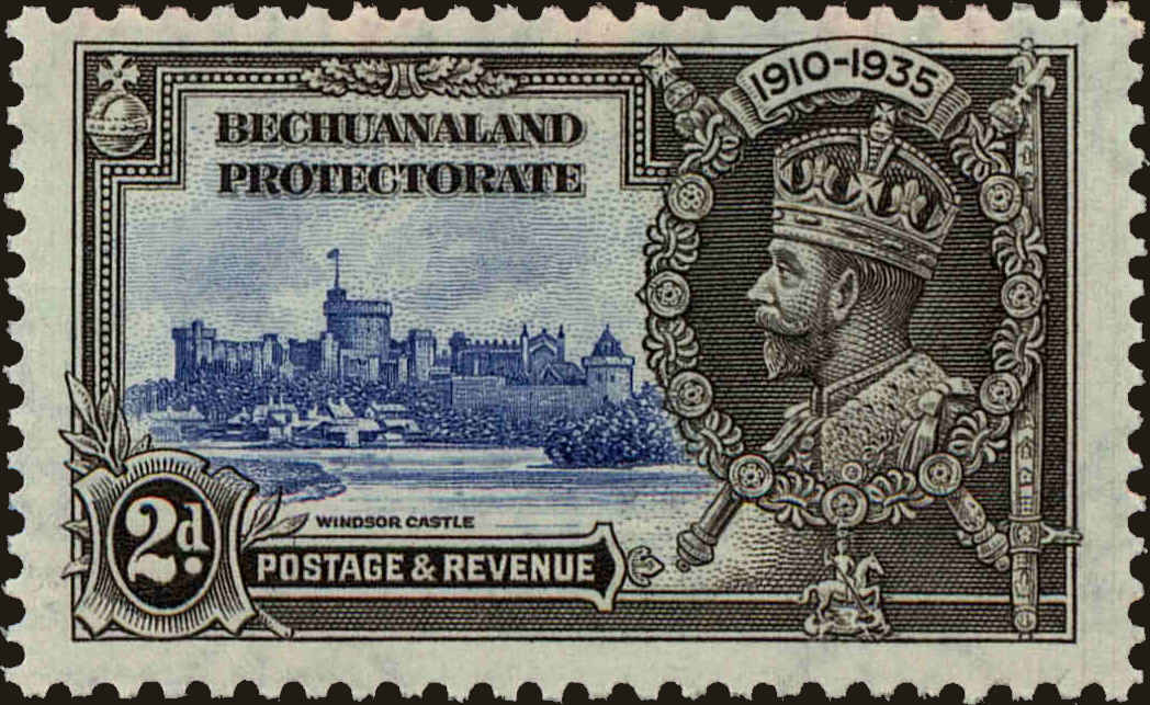 Front view of Bechuanaland Protectorate 118 collectors stamp