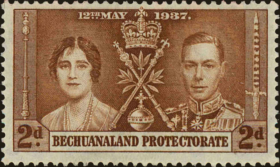Front view of Bechuanaland Protectorate 122 collectors stamp