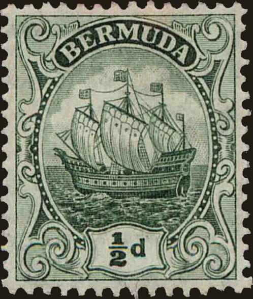 Front view of Bermuda 41 collectors stamp