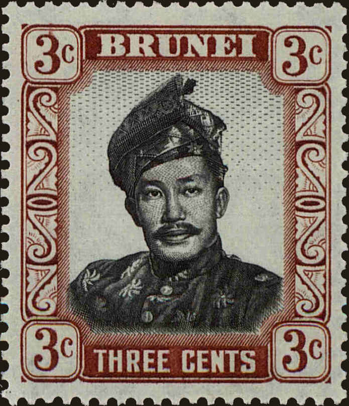 Front view of Brunei 85 collectors stamp