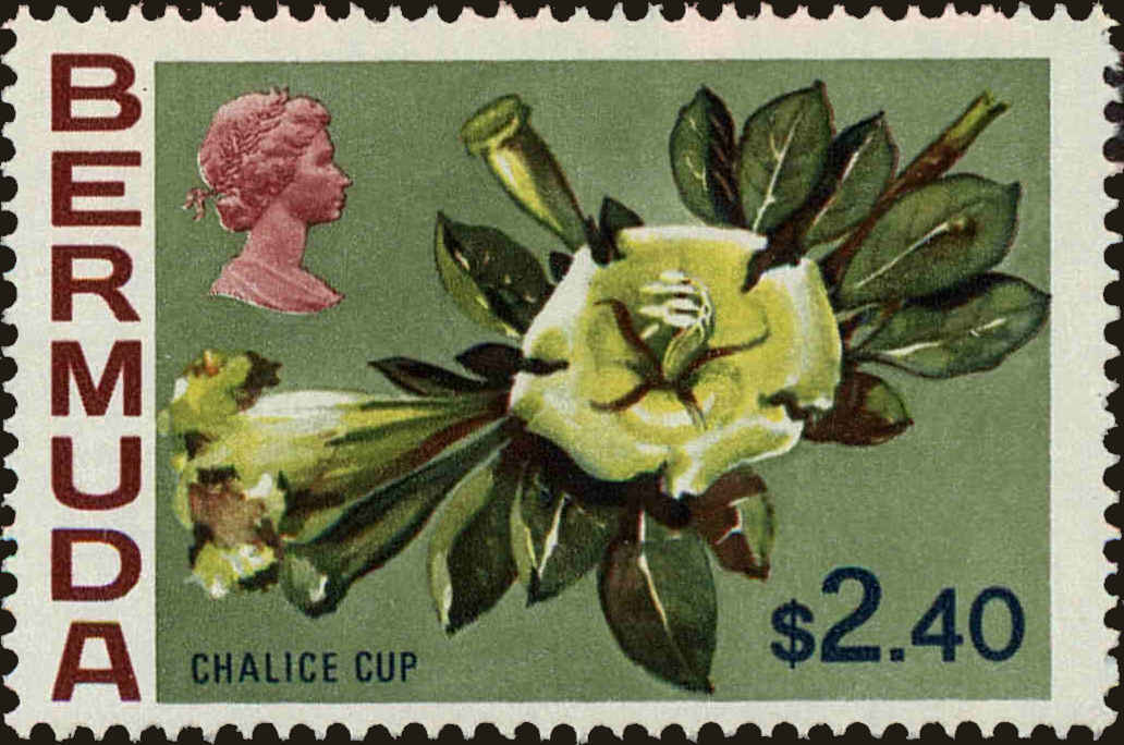 Front view of Bermuda 271 collectors stamp