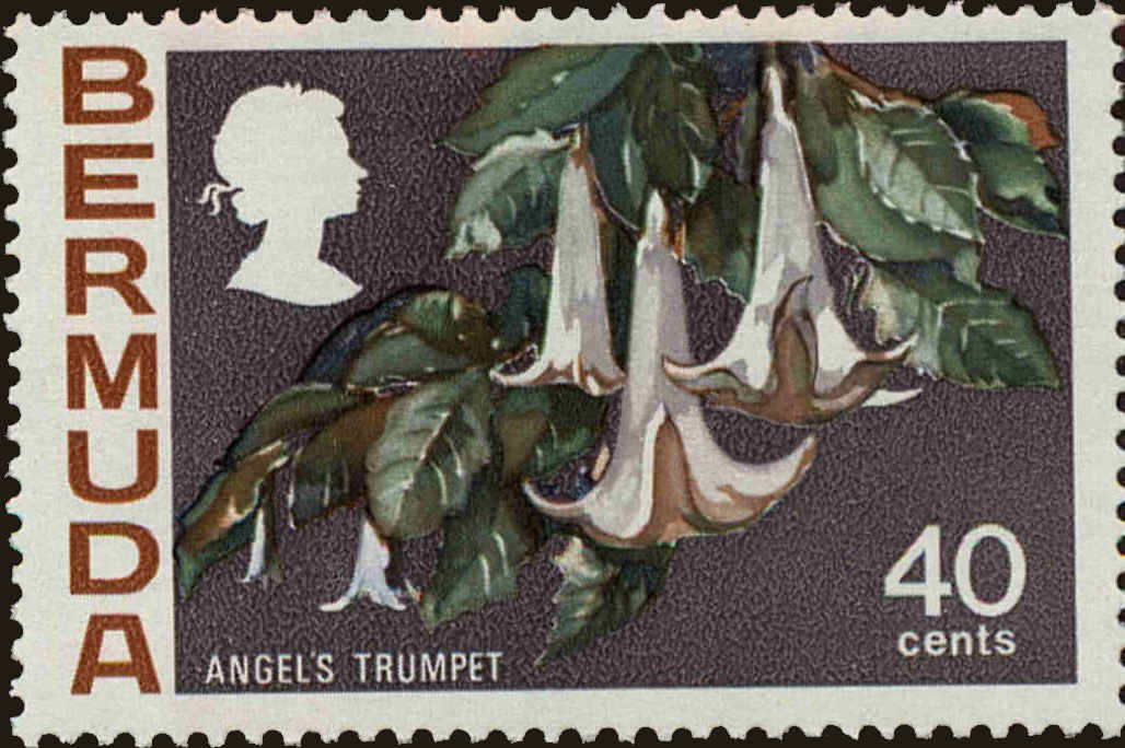 Front view of Bermuda 325 collectors stamp