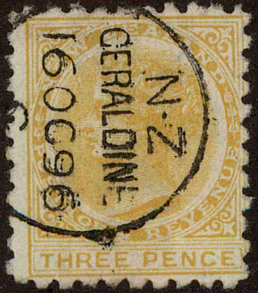 Front view of New Zealand 63a collectors stamp