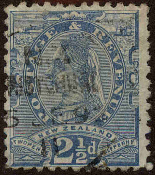 Front view of New Zealand 68 collectors stamp