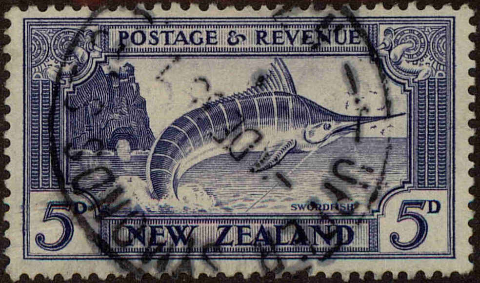 Front view of New Zealand 192 collectors stamp