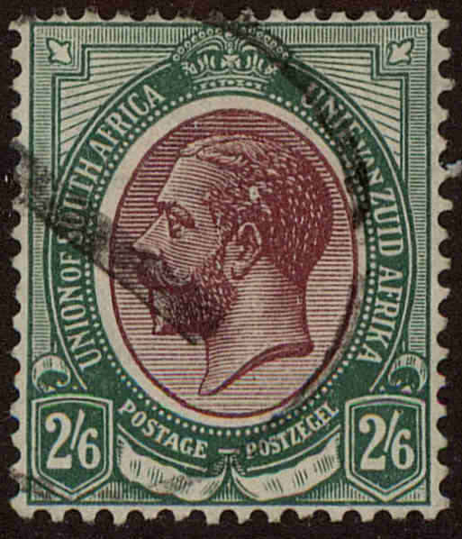 Front view of South Africa 13 collectors stamp