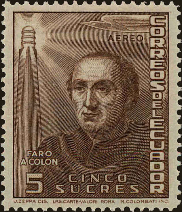 Front view of Ecuador C179 collectors stamp