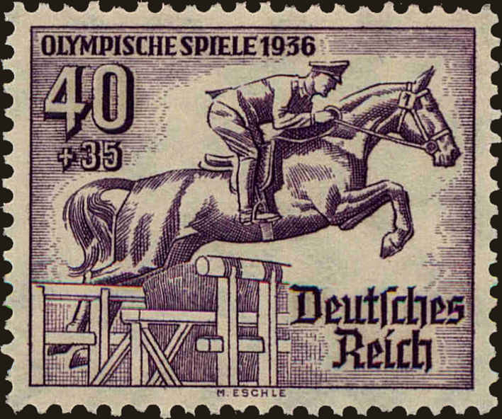 Front view of Germany B89 collectors stamp