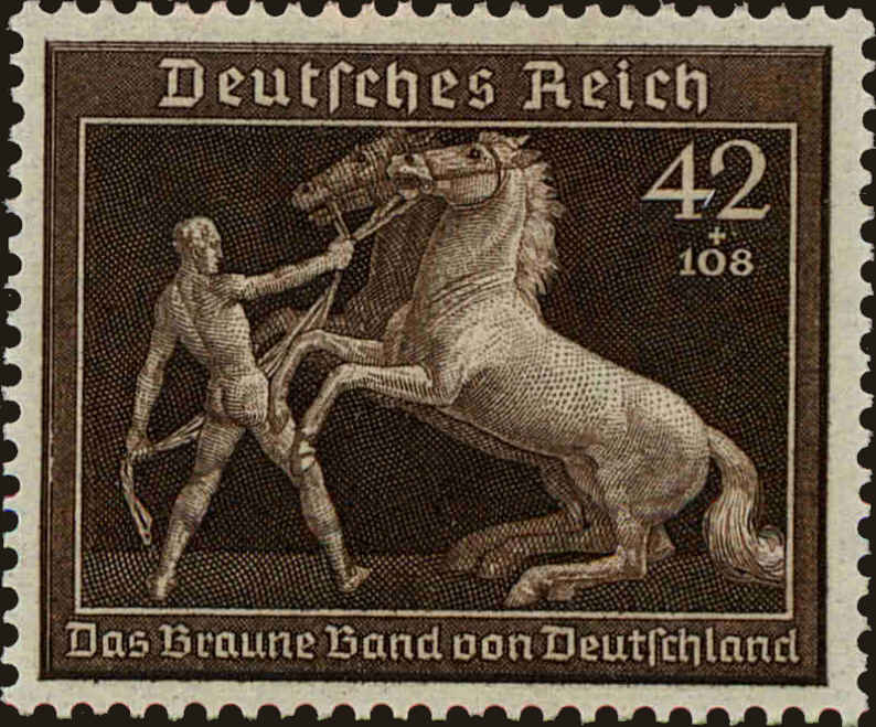 Front view of Germany B145 collectors stamp