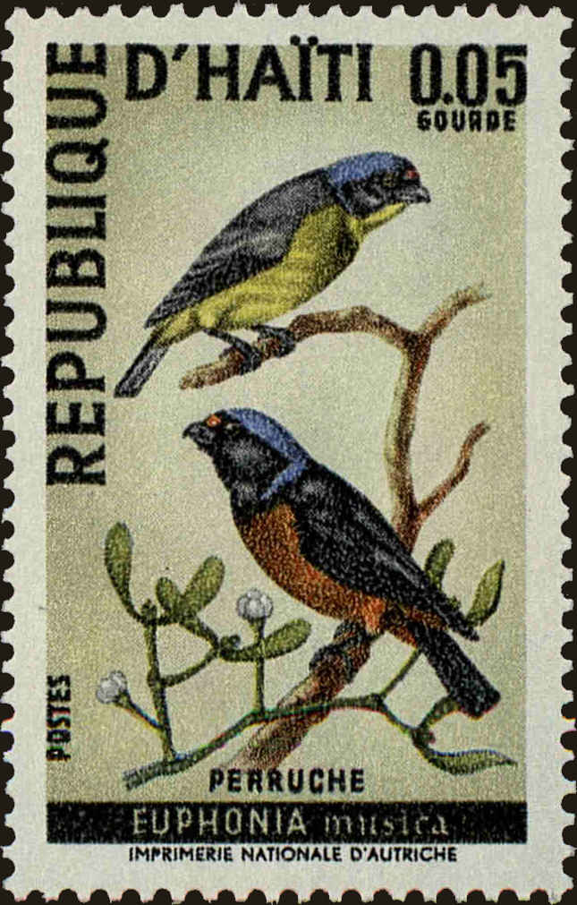 Front view of Haiti 611 collectors stamp
