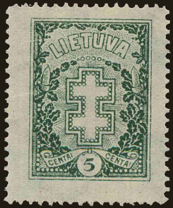 Front view of Lithuania 212 collectors stamp