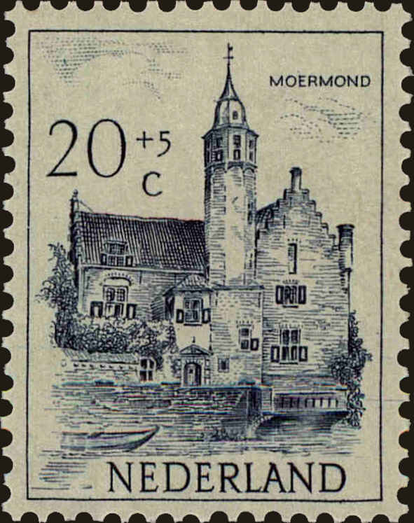 Front view of Netherlands B228 collectors stamp