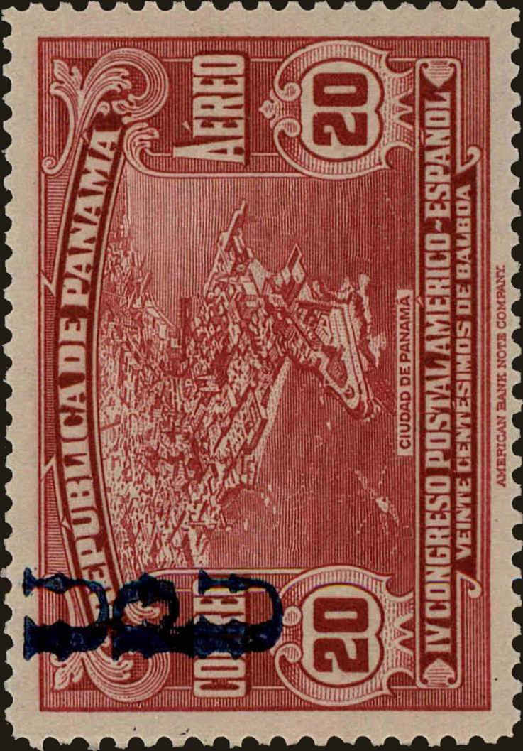 Front view of Panama C29 collectors stamp