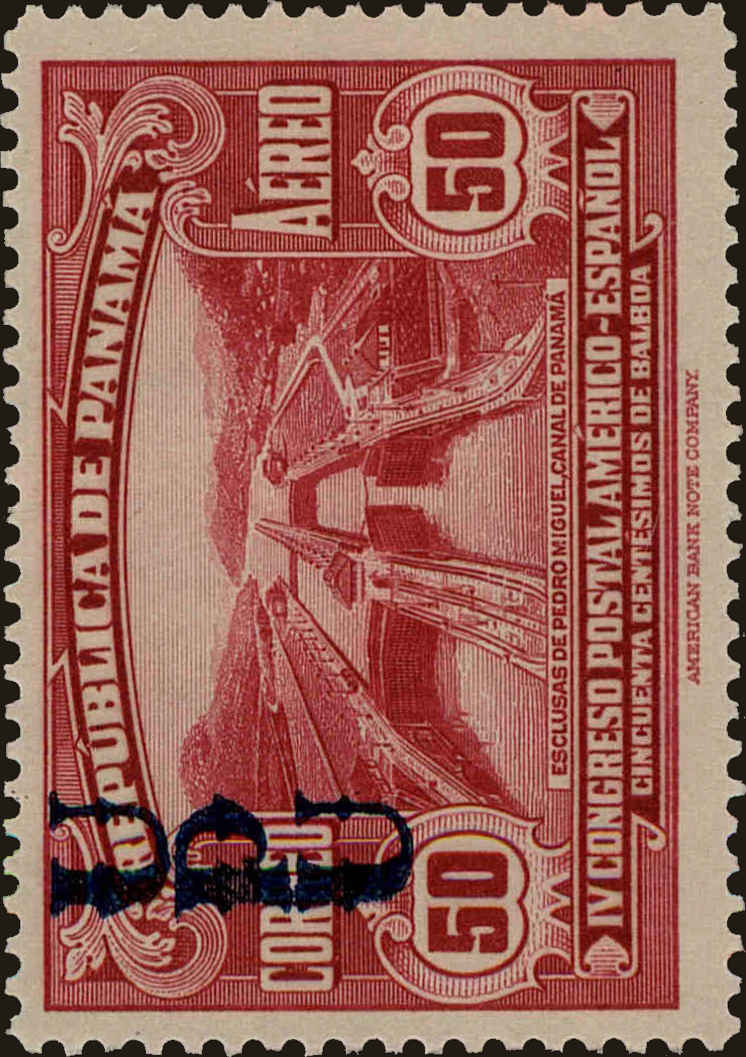 Front view of Panama C31 collectors stamp