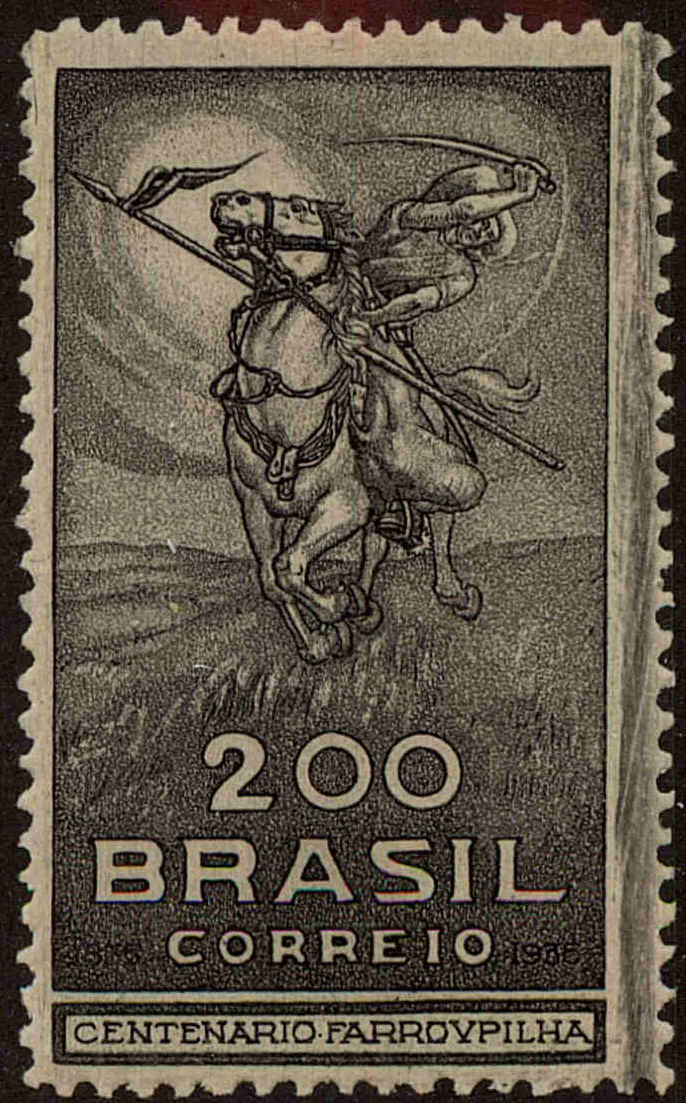 Front view of Brazil 407 collectors stamp