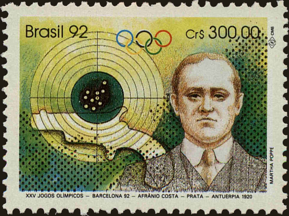 Front view of Brazil 2349 collectors stamp