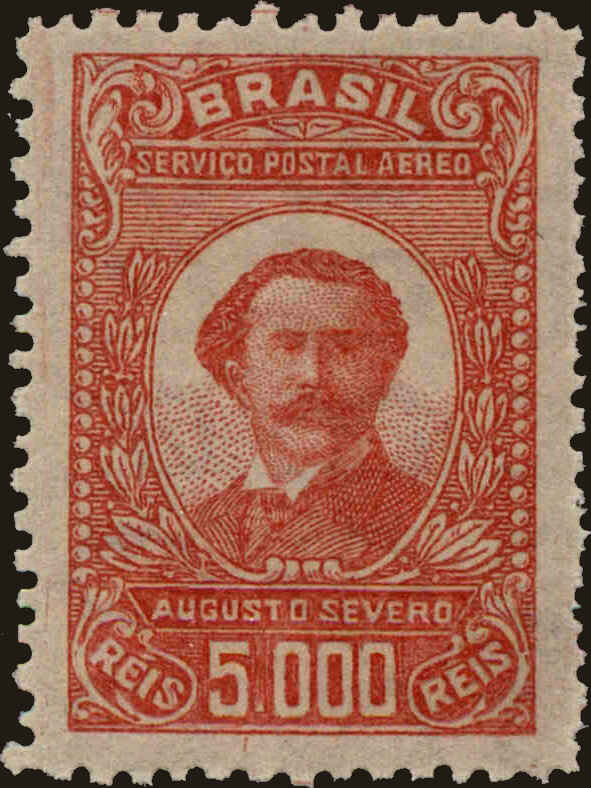 Front view of Brazil C23 collectors stamp
