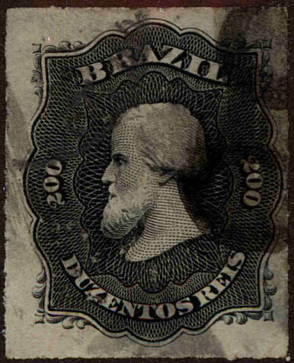 Front view of Brazil 66 collectors stamp