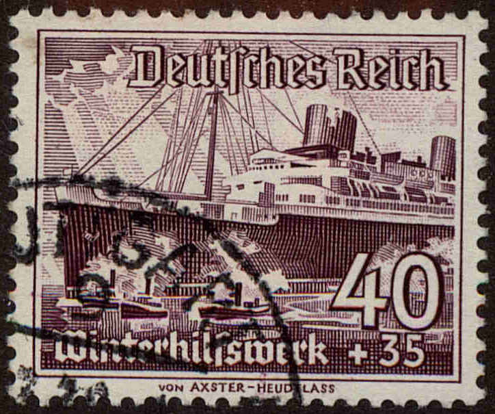 Front view of Germany B115 collectors stamp
