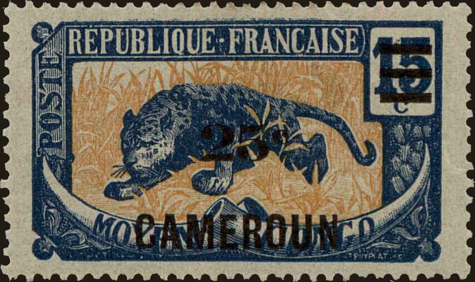 Front view of Cameroun (French) 164 collectors stamp