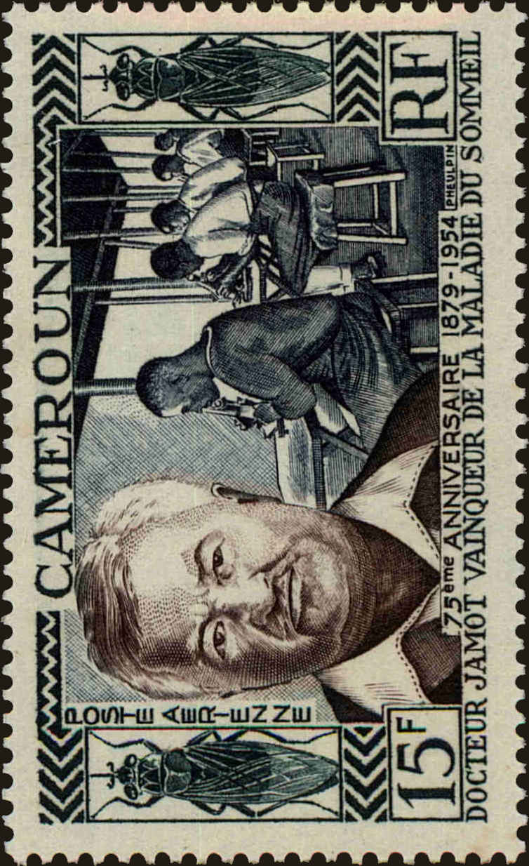 Front view of Cameroun (French) C33 collectors stamp