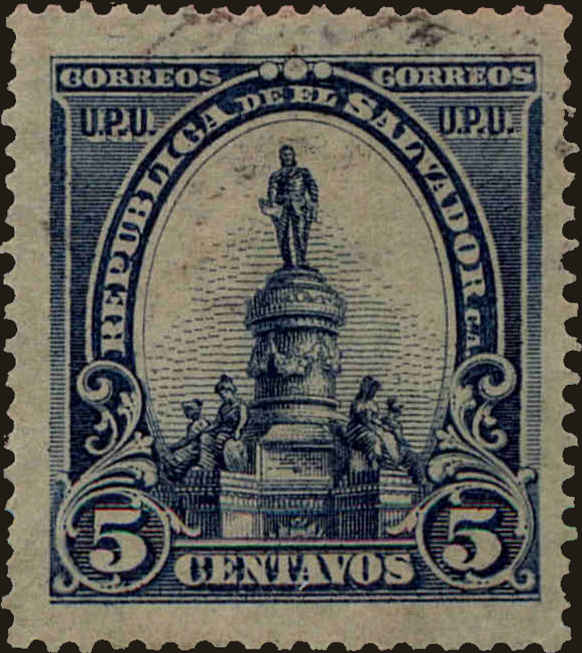 Front view of Salvador, El 286 collectors stamp
