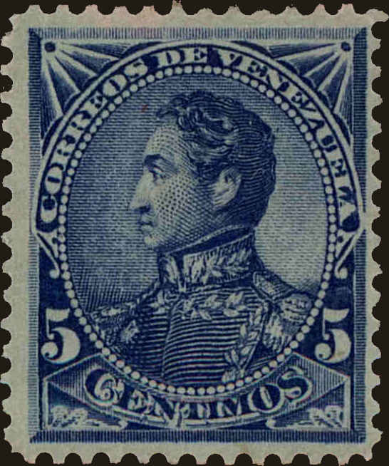 Front view of Venezuela 74 collectors stamp