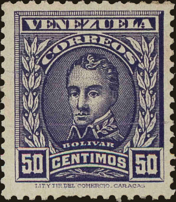 Front view of Venezuela 255C collectors stamp