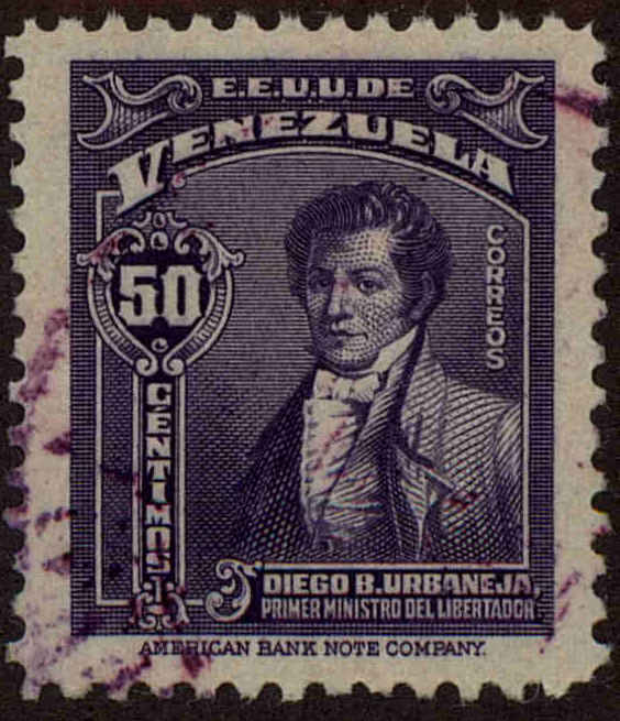 Front view of Venezuela 361 collectors stamp