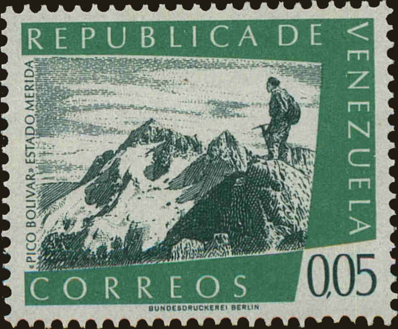 Front view of Venezuela 782 collectors stamp