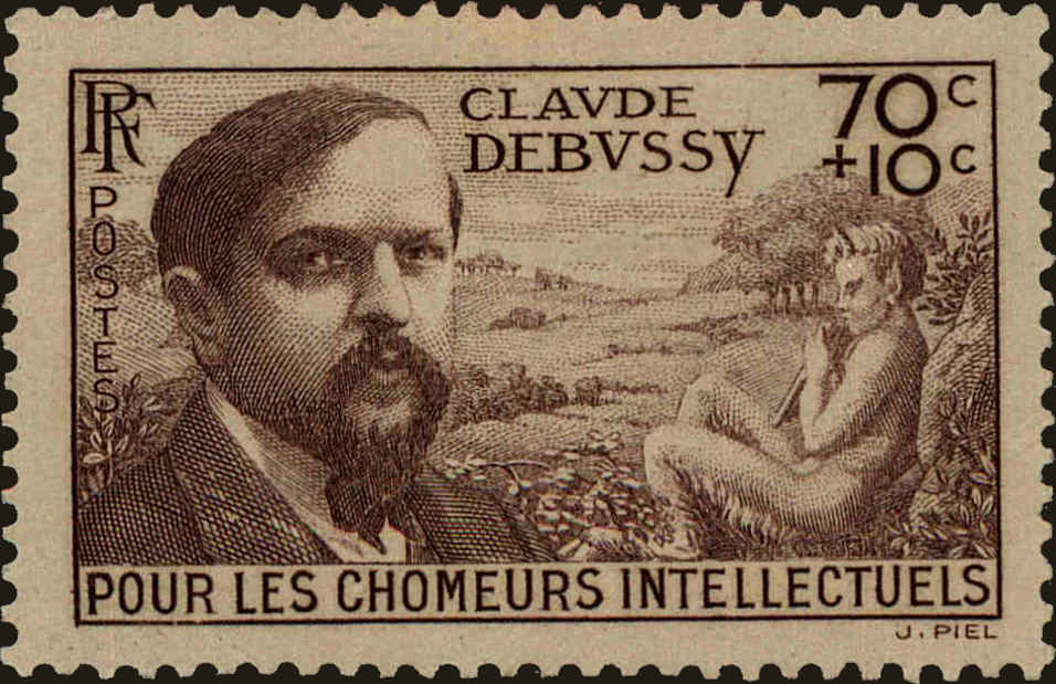 Front view of France B87 collectors stamp