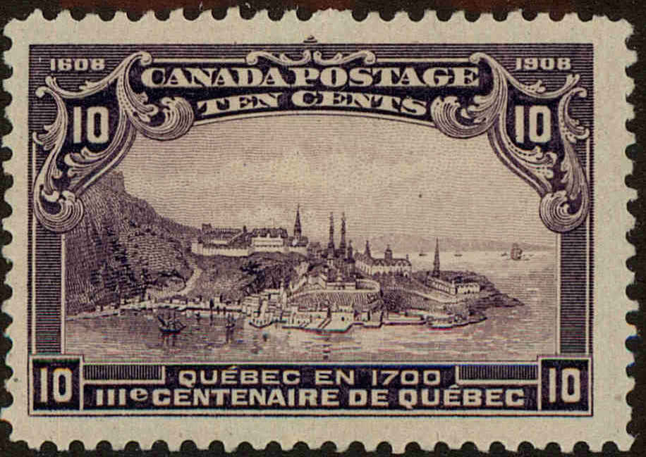 Front view of Canada 101 collectors stamp