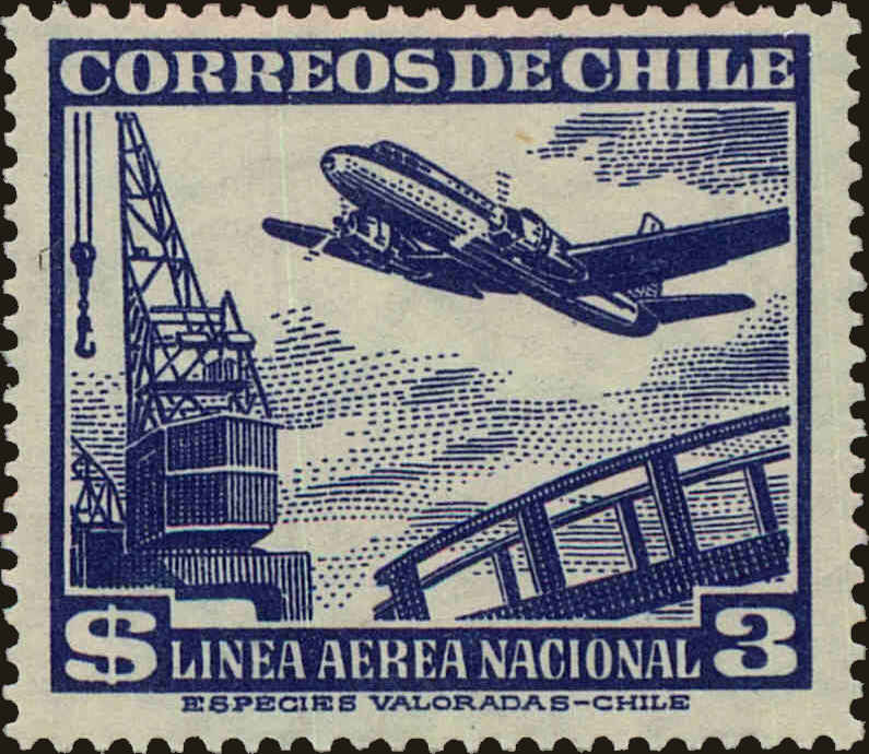 Front view of Argentina C140 collectors stamp