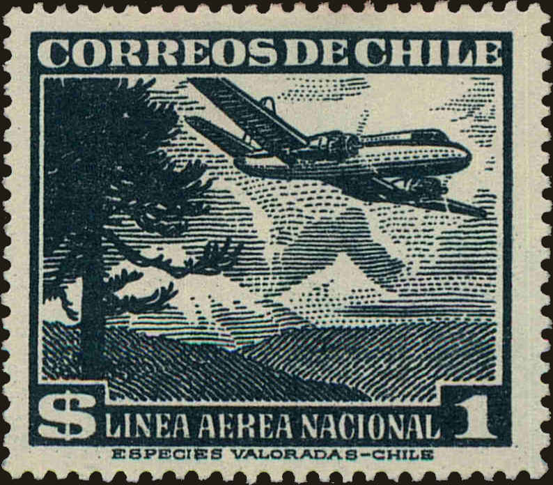 Front view of Argentina C158 collectors stamp