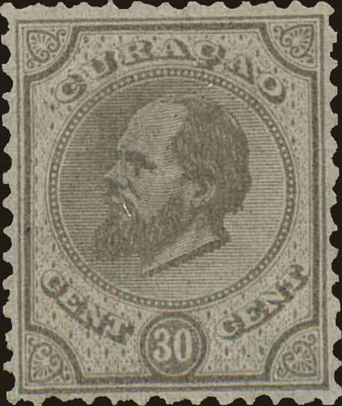 Front view of Netherlands Antilles 10 collectors stamp