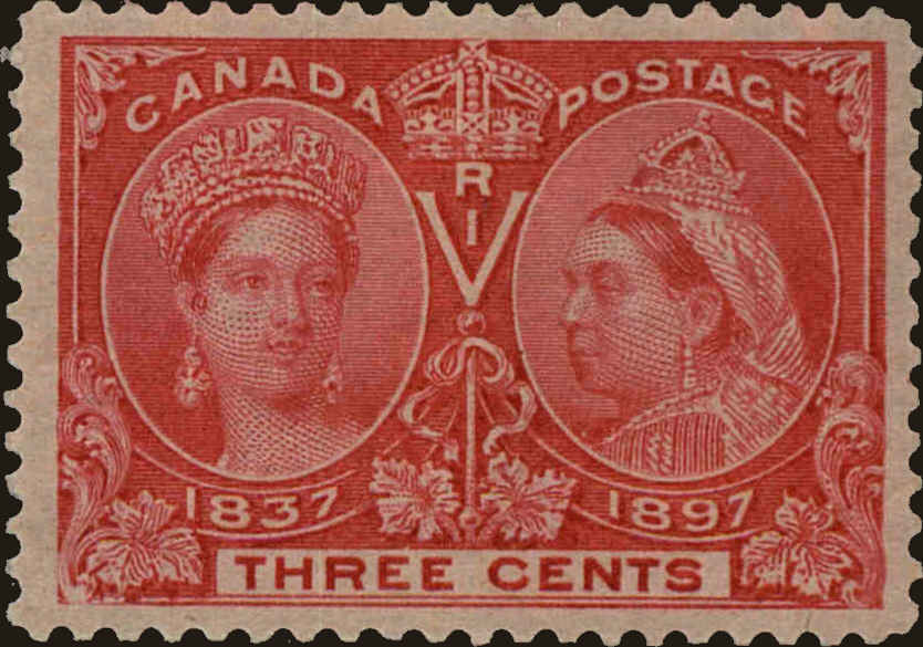 Front view of Canada 53 collectors stamp