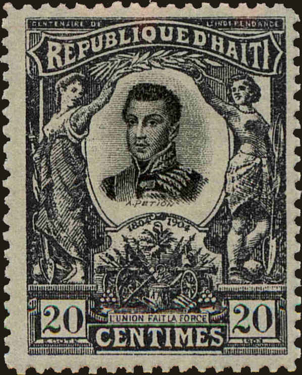 Front view of Haiti 87 collectors stamp