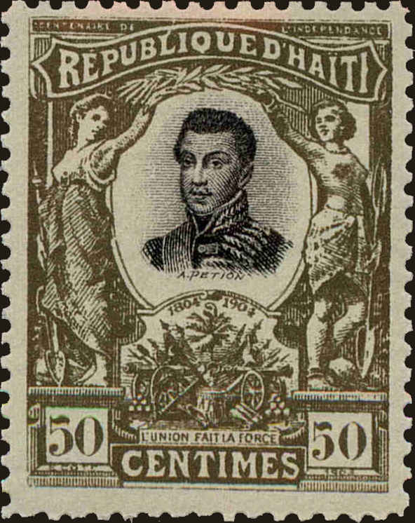 Front view of Haiti 88 collectors stamp