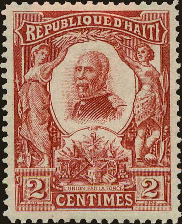 Front view of Haiti 97 collectors stamp