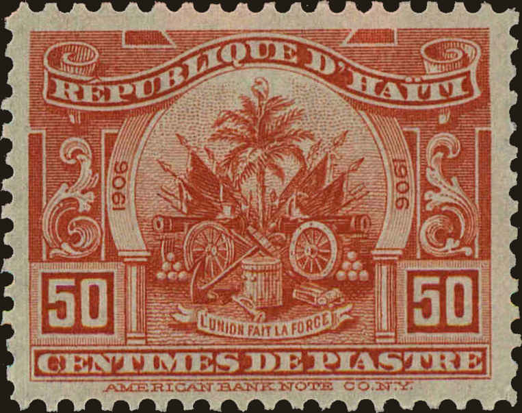 Front view of Haiti 141 collectors stamp