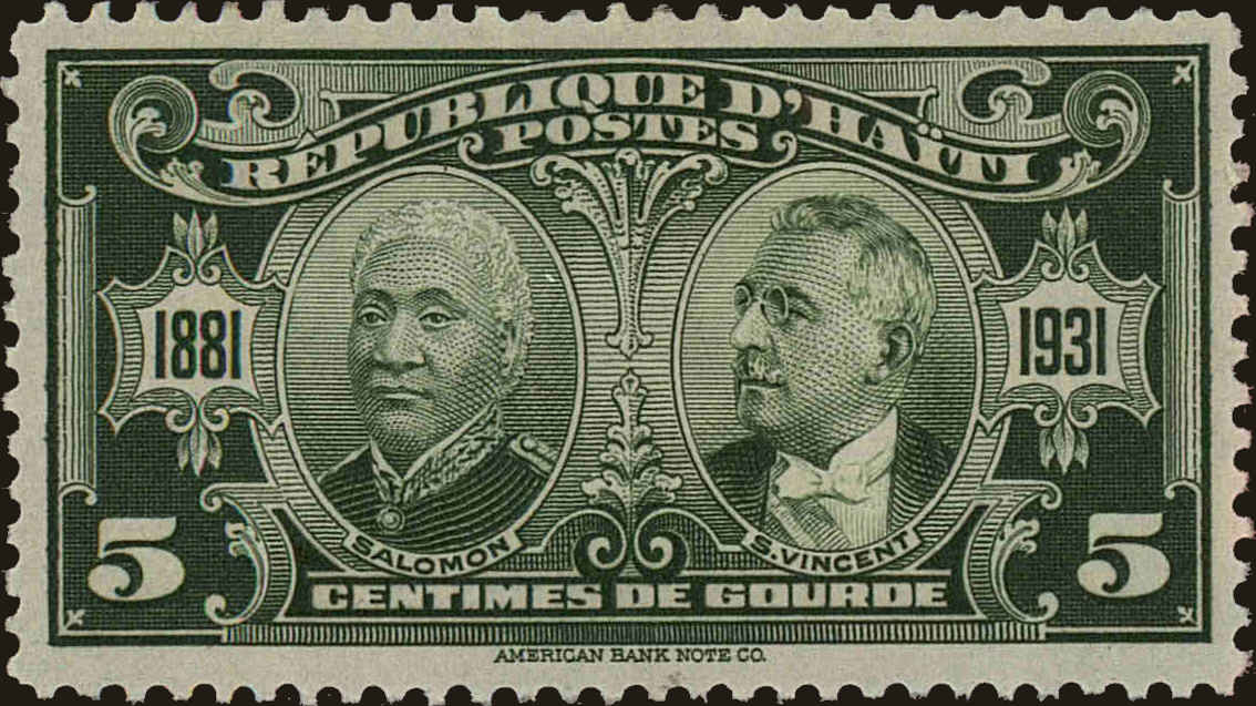 Front view of Haiti 323 collectors stamp