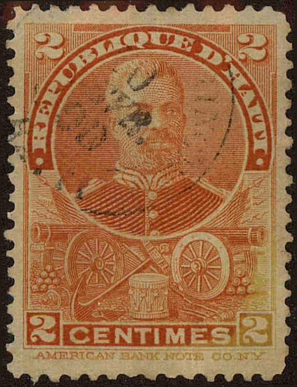 Front view of Haiti 54 collectors stamp
