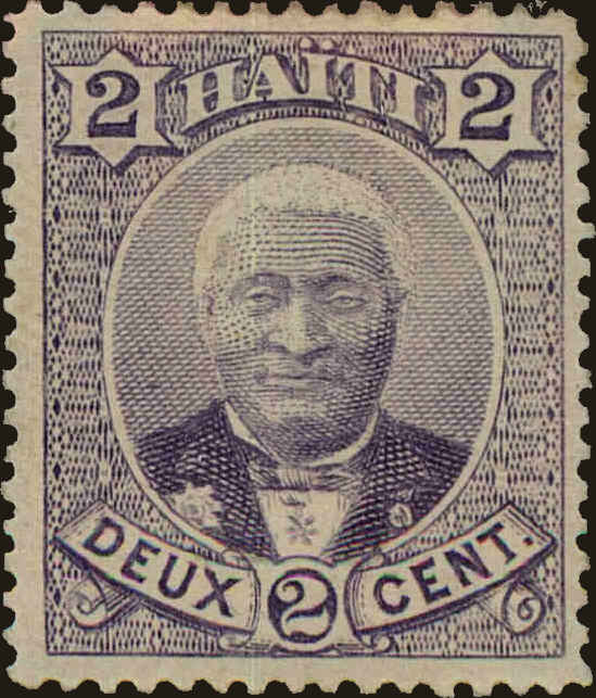 Front view of Haiti 22 collectors stamp