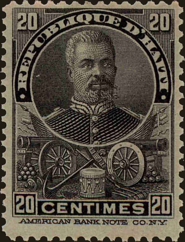 Front view of Haiti 64 collectors stamp